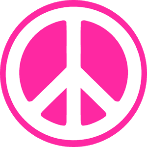 Peace Symbol Png - Pink Peace Sign Png, Transparent Png PNG image with transparent background