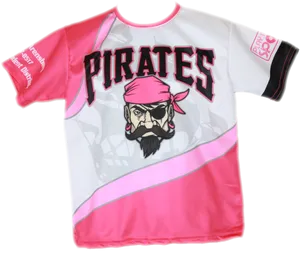 Pink Pirates Sports Jersey PNG Image