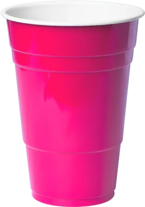 Pink Plastic Party Cup PNG Image