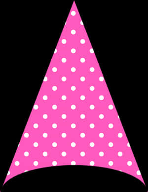 Pink Polka Dot Party Hat PNG