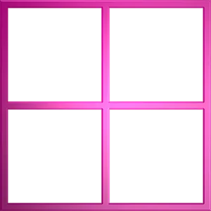 Pink Quadrant Frame Template PNG Image