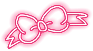 #pink #ribbon #bow #glowsticker - Graphics, Hd Png Download PNG Image