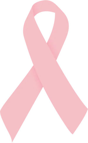 Pink Ribbon Symbol Breast Cancer Awareness PNG Image