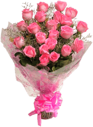 Hot Pink Roses Bouquet, HD Png Download PNG image with transparent background