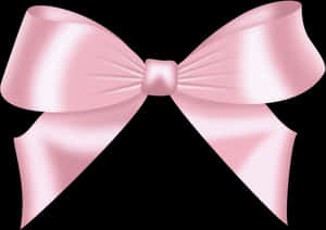 Pink Satin Bow Illustration PNG image with transparent background