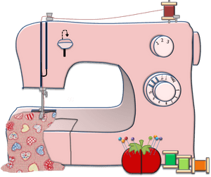 Sewing Machines Clip Art Textile - Transparent Background Sewing Machine Clipart, HD Png Download PNG with transparent background