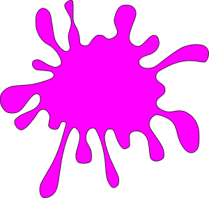 Pink Splat Clip Art At Clker - Slime Clip Art Pink, HD Png Download PNG image with transparent background