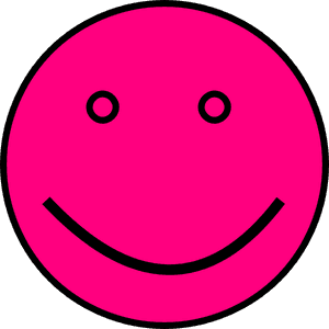 Pink Face Svg Clip Arts - Smiley, HD Png Download PNG image with transparent background