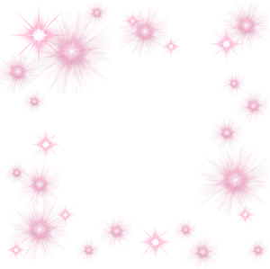 Pink Sparkleson Black Background PNG Image