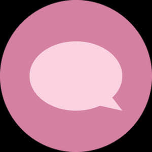 Pink Speech Bubble Icon PNG image with transparent background