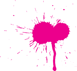 Pink Blood Splatter Transparent, HD Png Download PNG