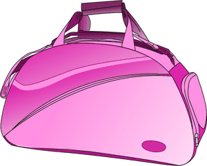 Pink Purse Clipart - Duffel Bag Clip Art, HD Png Download PNG image with transparent background