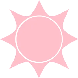 Pink Star Icon Graphic PNG Image