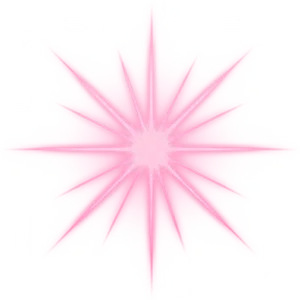 Pink Starburst Fractal Art PNG Image