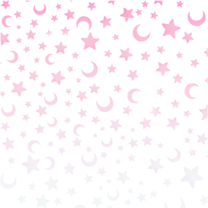 Pink Starsand Moons Pattern PNG Image