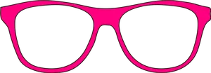 Pink Sunglasses Outline PNG Image