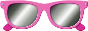 Pink Sunglasses Vector Illustration PNG Image