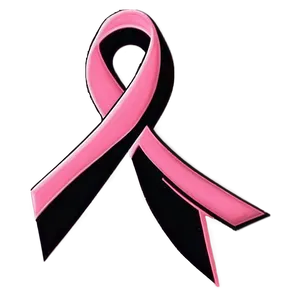 Pink Support Ribbon October Png Fbw PNG Image