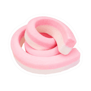 Pink Swirled Marshmallow Treat PNG image with transparent background