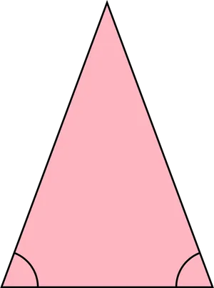 Pink Triangle Graphic PNG Image