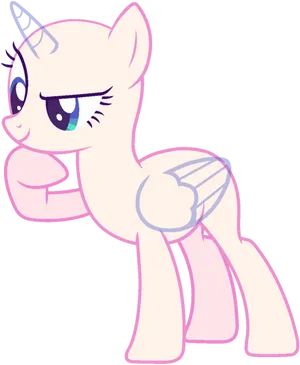 Pink Unicorn M L P Base PNG Image