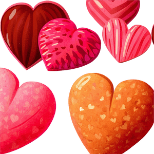 Pink Valentine Heart Illustration PNG 2 PNG