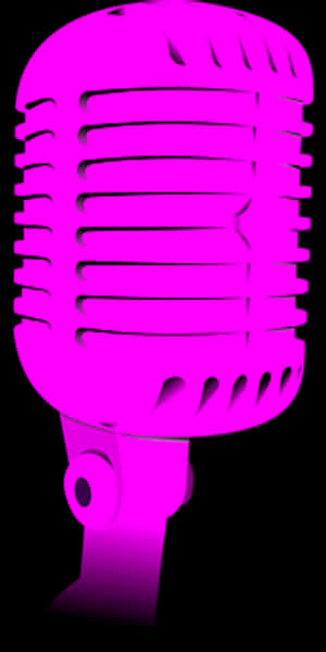 Pink Vintage Microphone Icon PNG image with transparent background