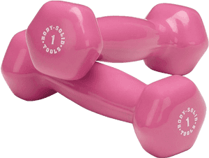 Dumbbells Png - Colored Dumbbell Png, Transparent Png PNG