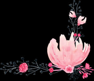 Dibujos Flores En Rosa, HD Png Download PNG image with transparent background
