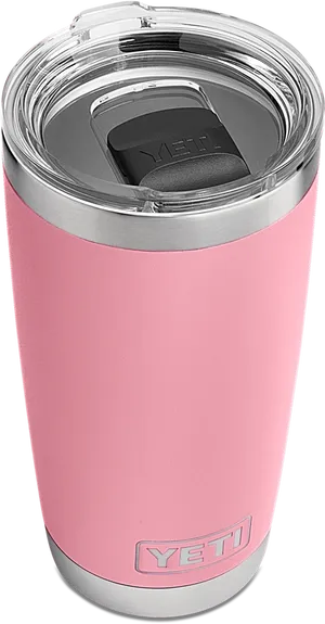 Pink Yeti Tumbler Stainless Steel PNG Image