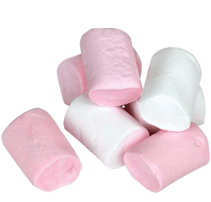 Pinkand White Marshmallows PNG image with transparent background