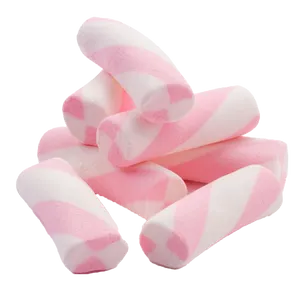 Pinkand White Marshmallows Transparent Background PNG Image