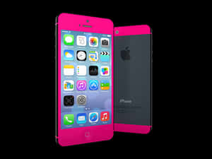 Pinki Phone Frontand Back View PNG image with transparent background
