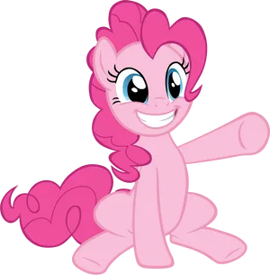 Pinkie Pie Cheerful Pose PNG Image