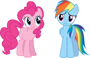 Pinkie Pieand Rainbow Dash Friendship PNG Image