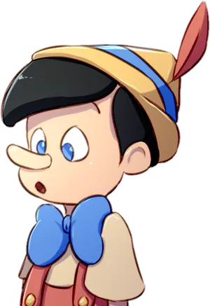 Pinocchio Character Illustration PNG Image