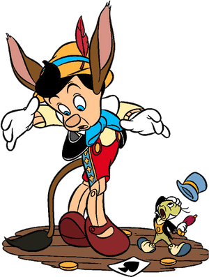 Pinocchio Donkey Ear Free On Dumielauxepices Net - Pinocchio With Donkey Ears, HD Png Download PNG with transparent background