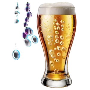 Pint Glass With Beer Bubbles Png Ycs62 PNG Image