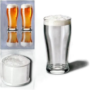 Pint Glass With Foam Top Png Enw PNG Image