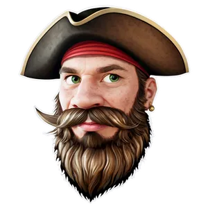 Pirate Cartoon Beard Png Uch55 PNG Image