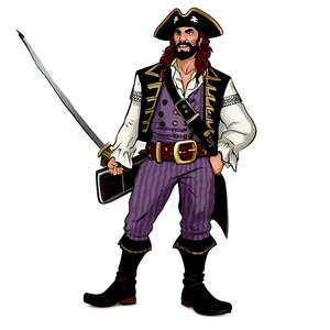 Pirate Game Character Captain Png Ytd83 PNG Image