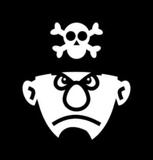 Pirate Icon Graphic PNG image with transparent background