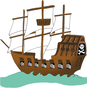Pirate Ship Pirate Download Png Clipart - Clipart Pirate Ship Png, Transparent Png PNG image with transparent background