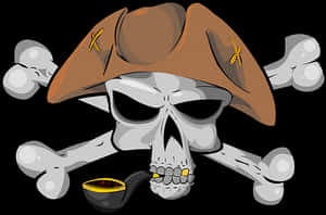 Pirate Skulland Crossbones PNG image with transparent background