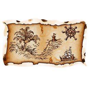 Pirate Treasure Map PNG 05212024 PNG image with transparent background