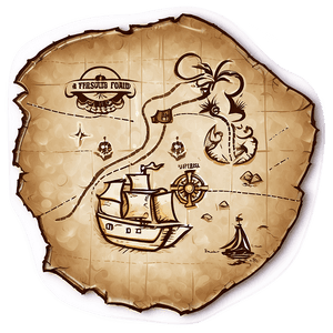 Pirate Treasure Map PNG 06112024 PNG image with transparent background