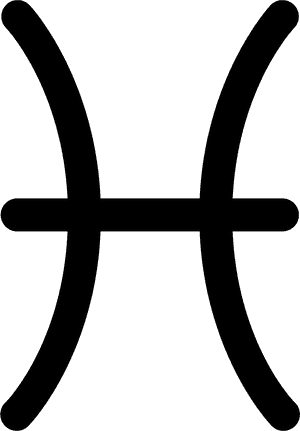 Pisces Zodiac Symbol PNG image with transparent background