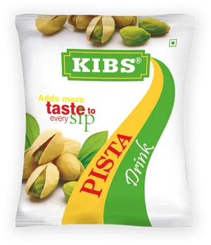 Pistachio Flavored Drink Package Design PNG Image