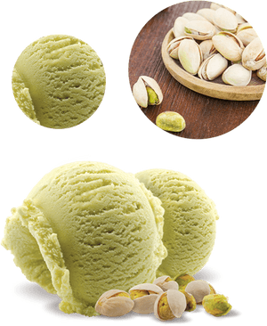 Kem Dao Lac1 - Pistachio Ice Cream Scoop, HD Png Download PNG with transparent background