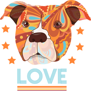 Pitbull Love Design - Boxer, HD Png Download PNG image with transparent background